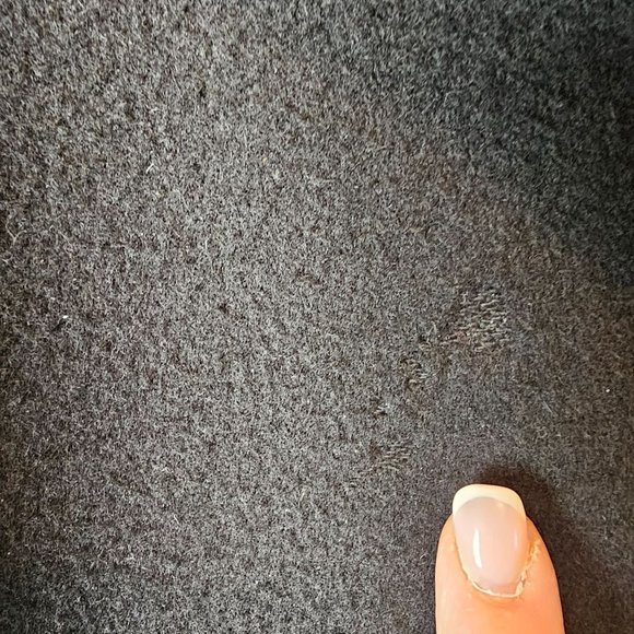 L.L. Bean Women's Calf Length Black 100% Lambswool Big Button Mid Pocket, Sz 14 - Picture 6 of 10